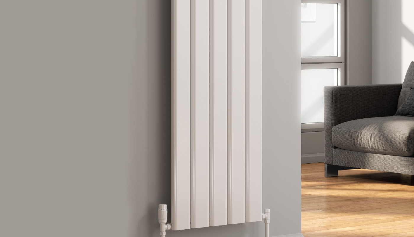 Reina Vicari Vertical Double Designer Aluminium Radiator