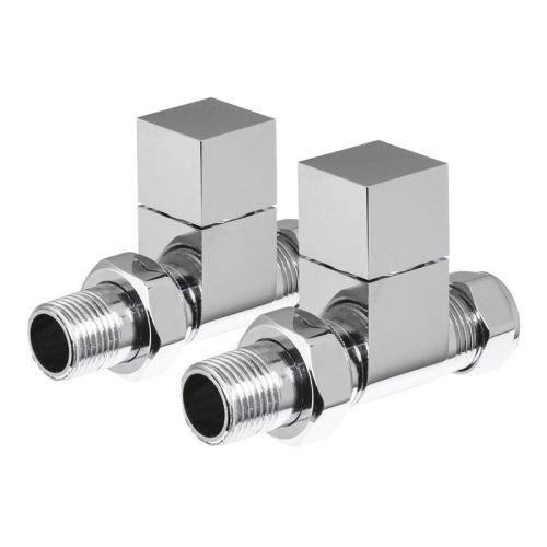 DQ Heating Essential Square Manual Straight Valves