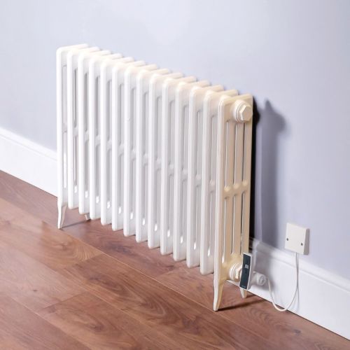 DQ Heating Hawkshaw Electric Horizontal 4 Column Cast Iron Radiator