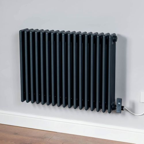 DQ Heating Modus Electric Horizontal 4 Column Designer Steel Radiator