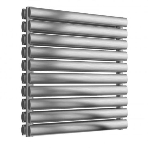 Reina Artena 590x600mm Horizontal Brushed Double Stainless Steel Radiator