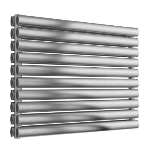 Reina Artena 590x800mm Horizontal Brushed Double Stainless Steel Radiator