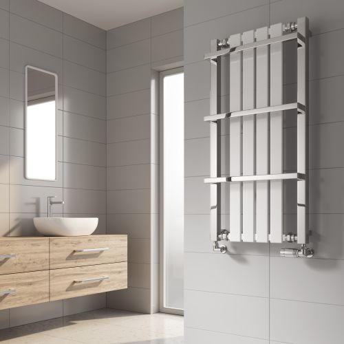 Reina Ashen Designer Heated Towel Rail