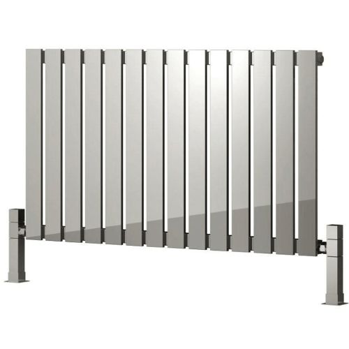 Reina Calix 600x660mm Horizontal Polished Stainless Steel Radiator