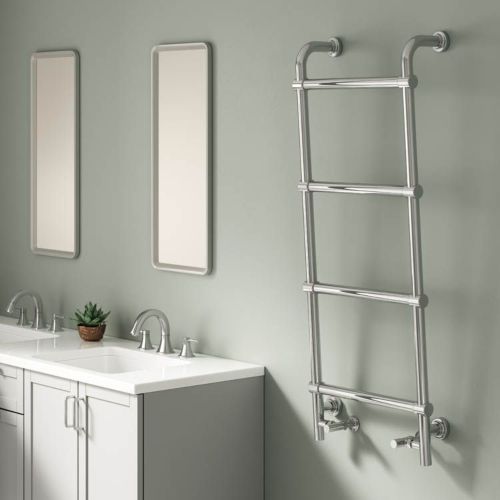 Reina Eltham Chrome Designer Heated Towel Rail 1200x500mm