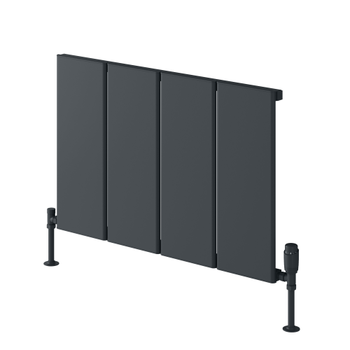 Reina Larga Horizontal Designer Aluminium Radiator 600x812mm - Anthracite Texture