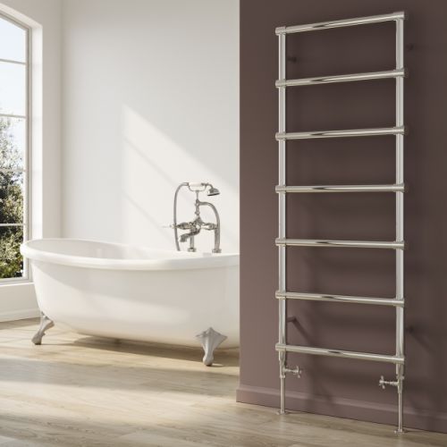 Reina Lecco Designer Steel Heated Towel Rail