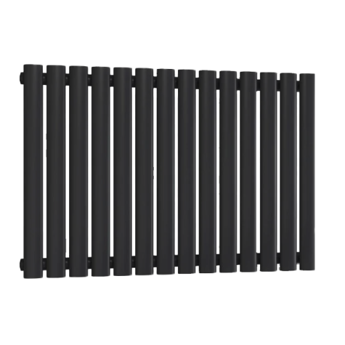 Reina Neva 550x826mm Horizontal Single Black Designer Radiator