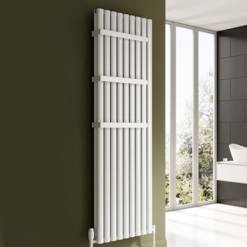 Reina Neval Vertical Double Aluminium Designer Radiator