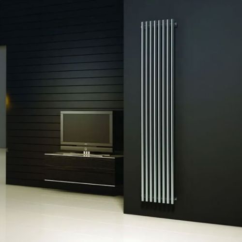 Reina Orthia 1800x390mm Vertical Brushed Stainless Steel Radiator