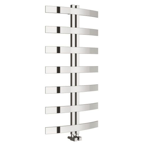 Reina Riesi 1200x600mm Polished Stainless Steel Heated Towel Rail