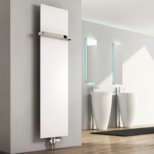 Reina Slimline Chrome Radiator Towel Bar 430mm