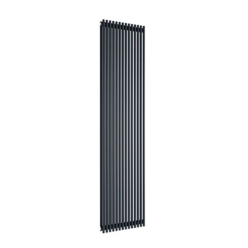 Reina Tubes 1800x350mm Vertical Black Double Designer Radiator