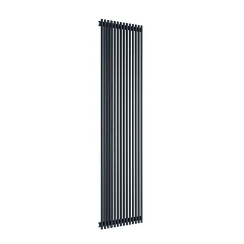 Reina Tubes 1800x350mm Vertical Black Single Designer Radiator