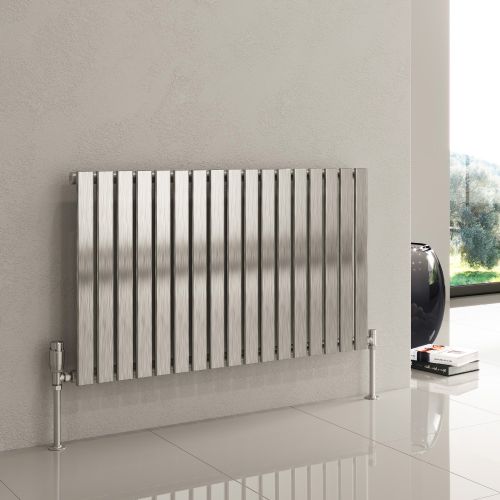 Reina Flox Horizontal Single Stainless Steel Designer Radiator