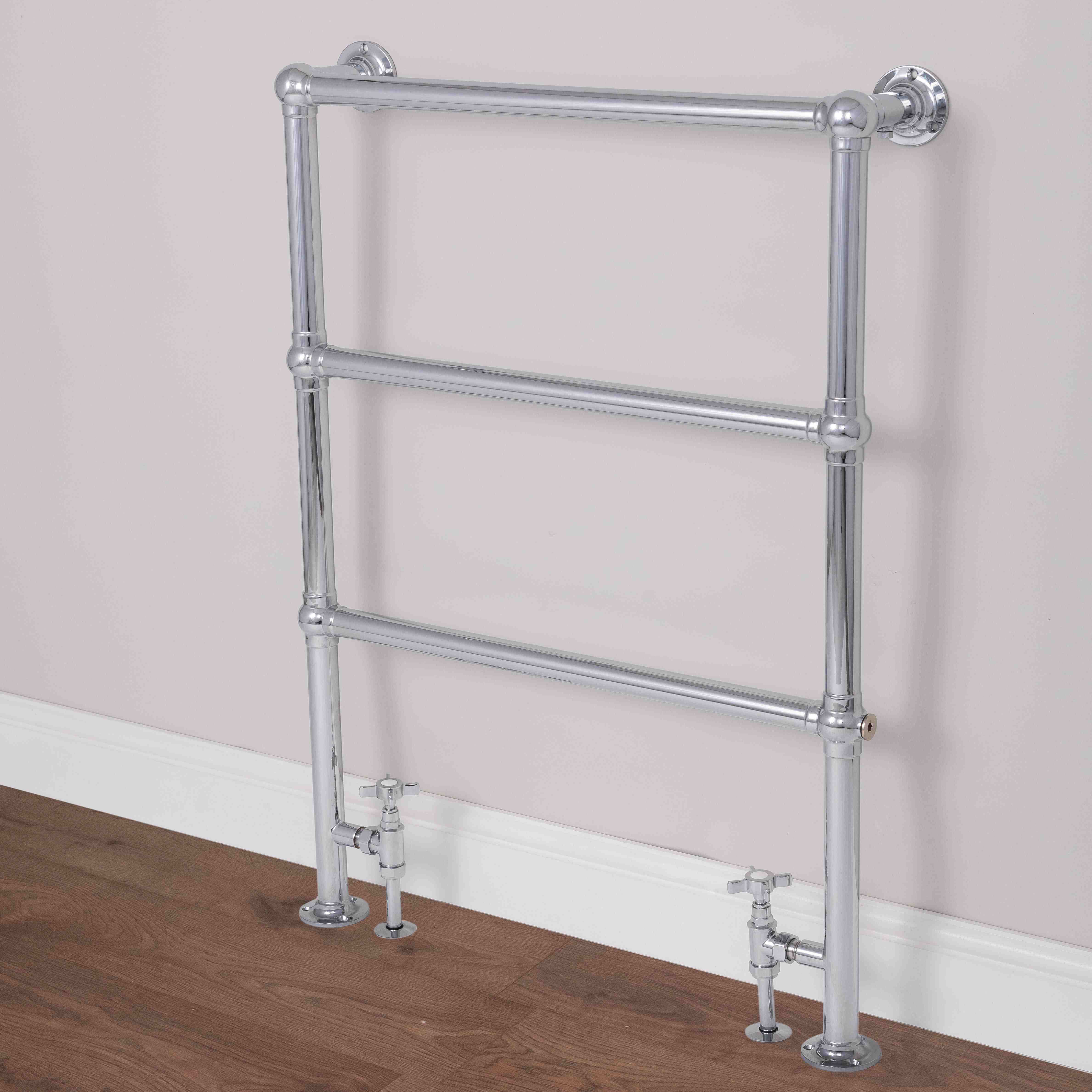 DQ Heating Eastbury Traditional Designer Steel Heated Towel Rail