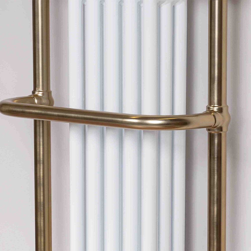 DQ Heating Lambourne Traditional Designer Steel Heated Towel Rail