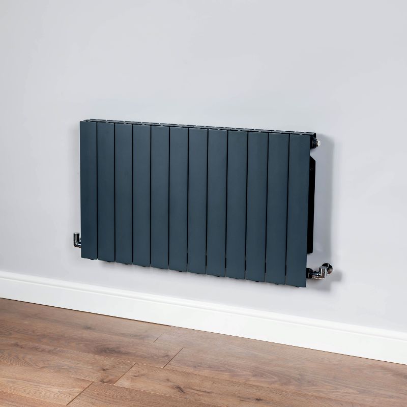 DQ Heating Osset Single Horizontal Designer Aluminium Radiator