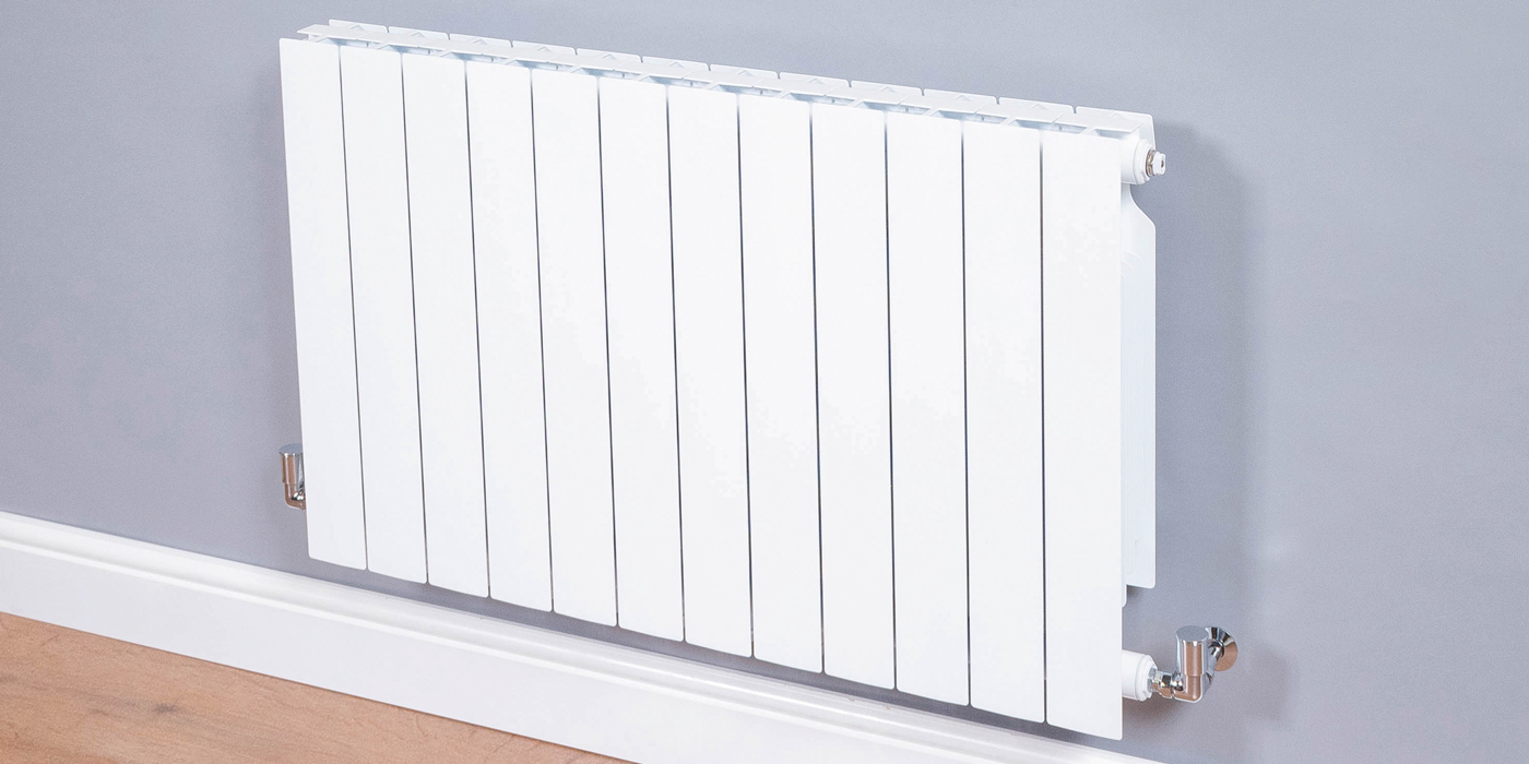 DQ Heating Osset Single Horizontal Designer Aluminium Radiator