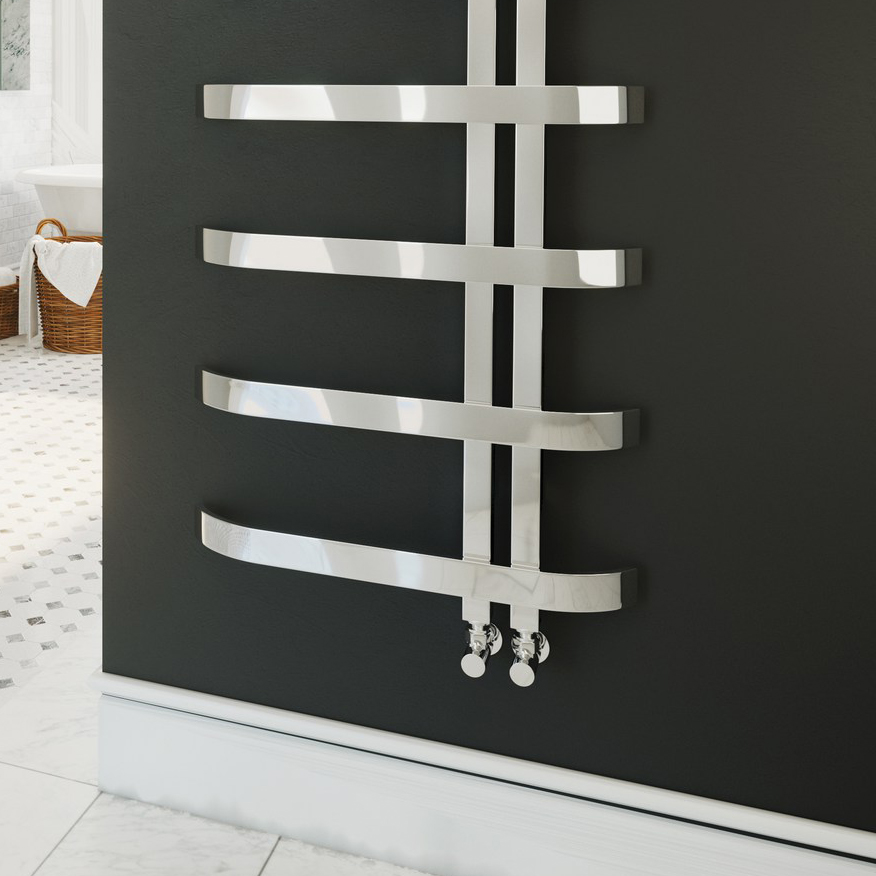 DQ Heating Rebo Stainless Steel Heated Towel Rail