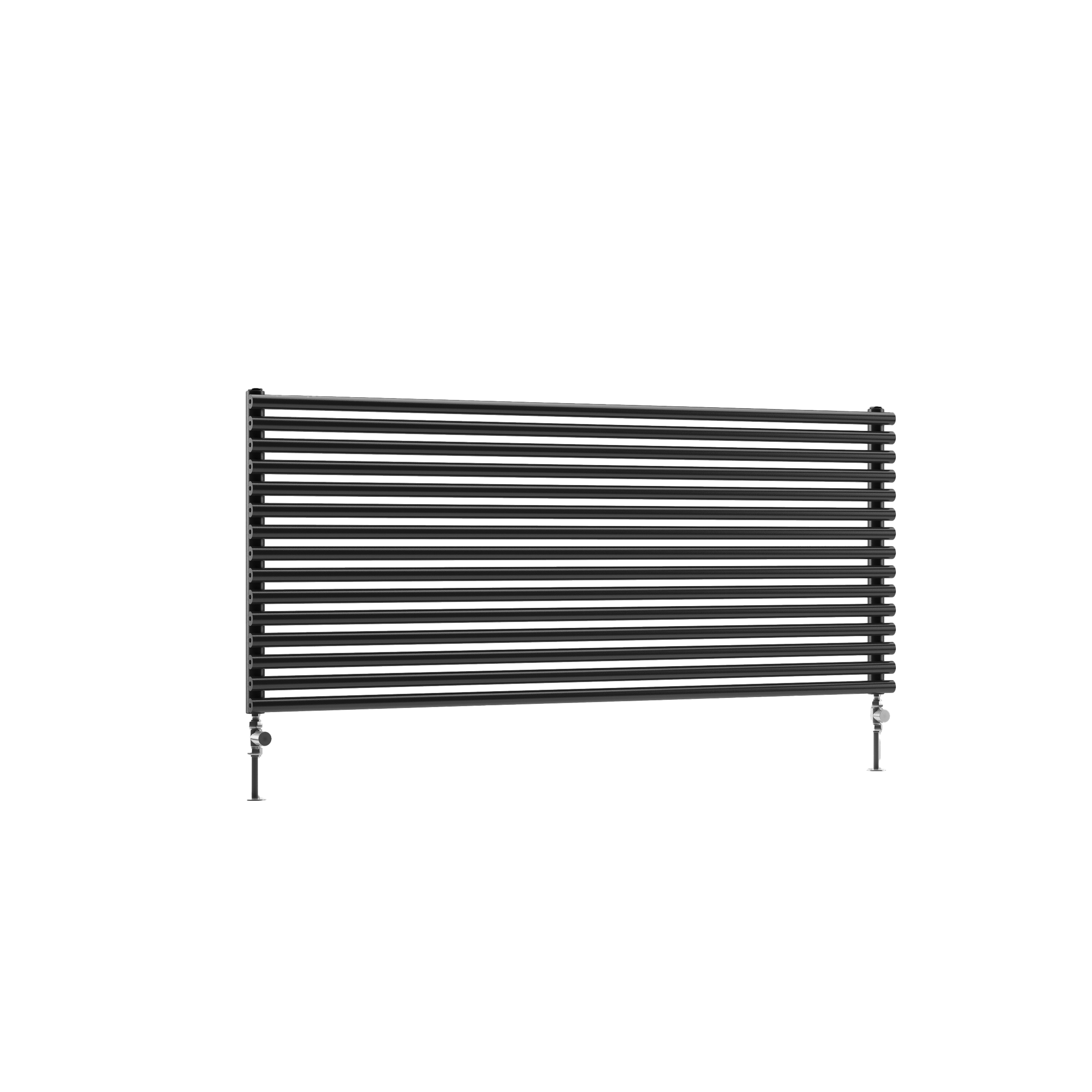 DQ Heating Vulcano Double Horizontal Designer Radiator