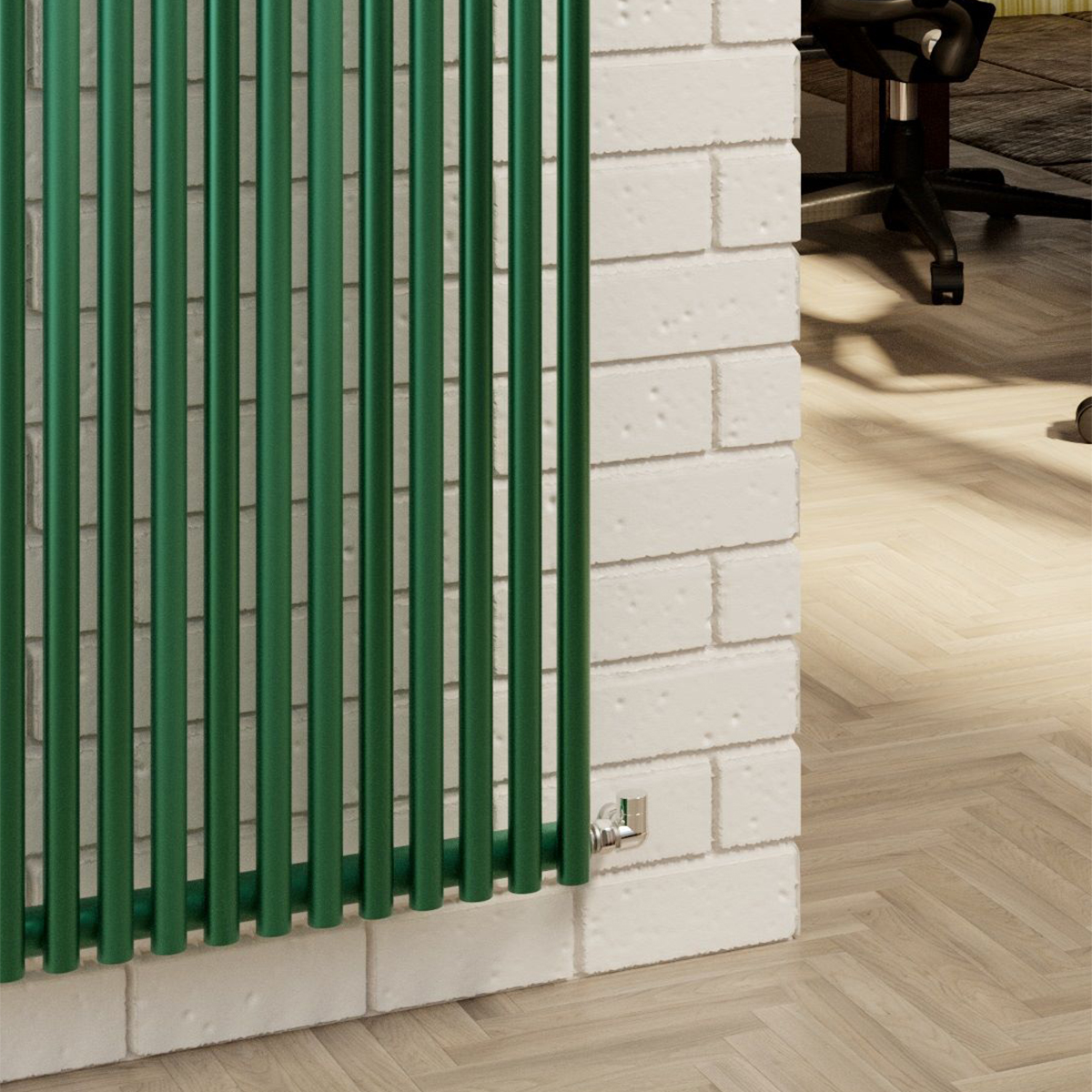 DQ Heating Vulcano Double Vertical Designer Radiator