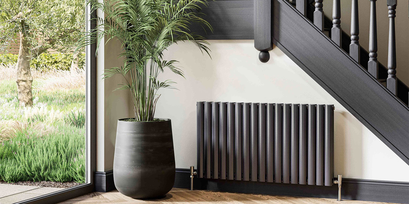 DQ Heating Cove Double Horizontal Designer Radiator 