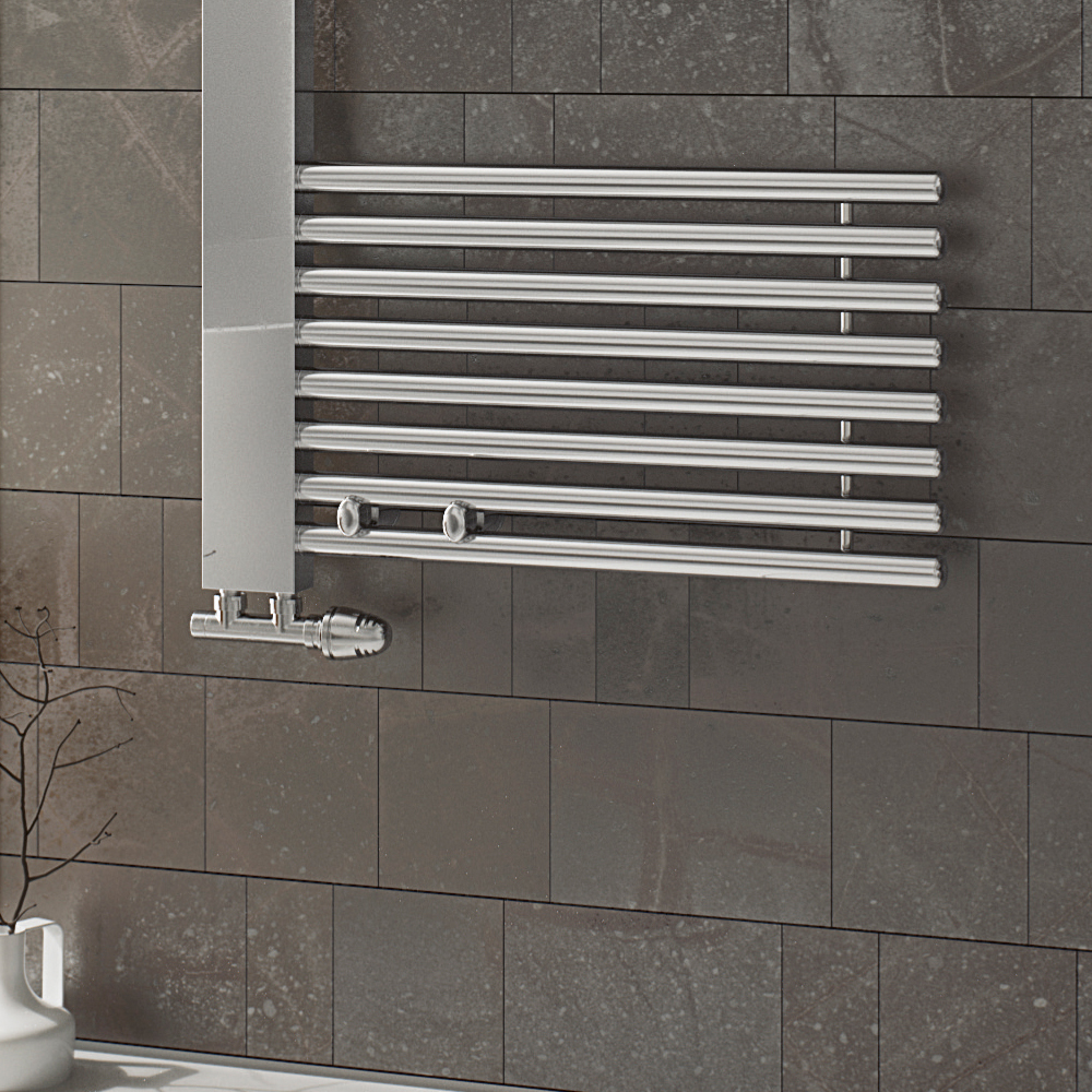 Eucotherm Ceres Chrome Steel Designer Heated Towel Rail