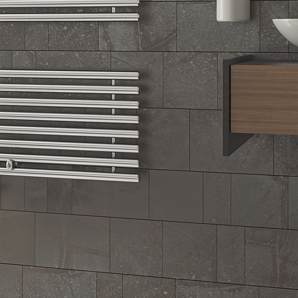 Eucotherm Ceres Chrome Steel Designer Heated Towel Rail