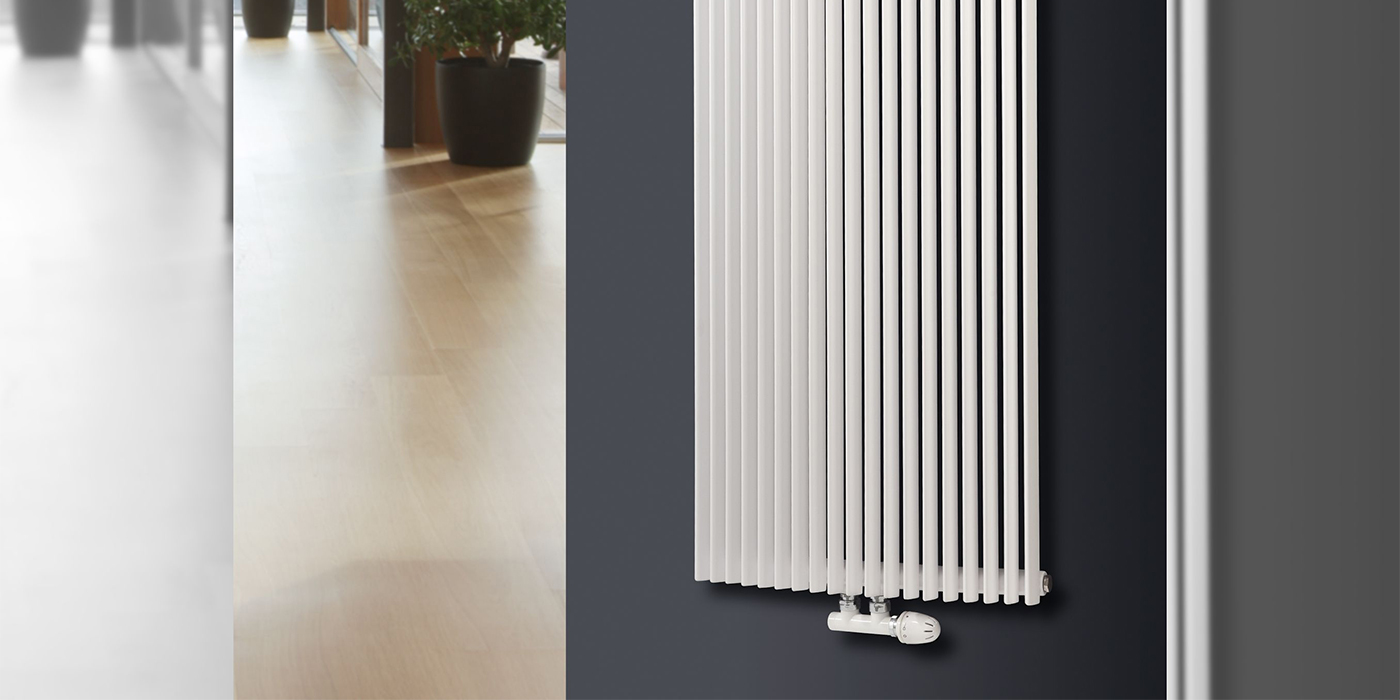 Eucotherm Corus Curved Single Vertical Designer Radiator