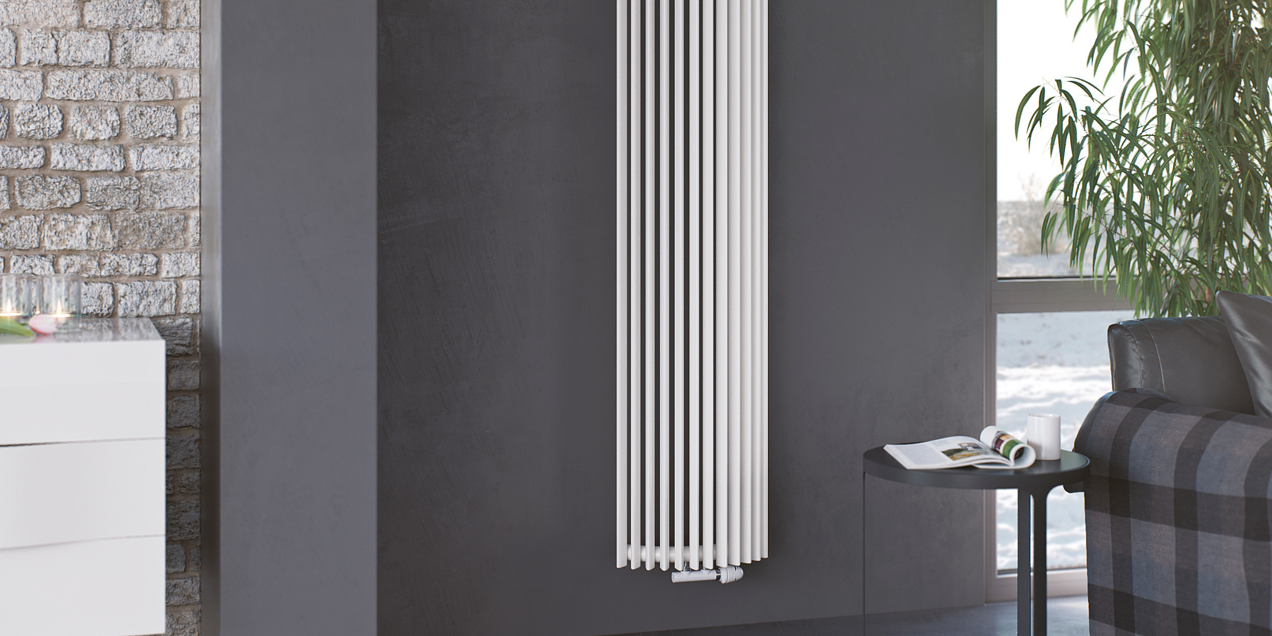 Eucotherm Corus W Steel Vertical Designer Radiator