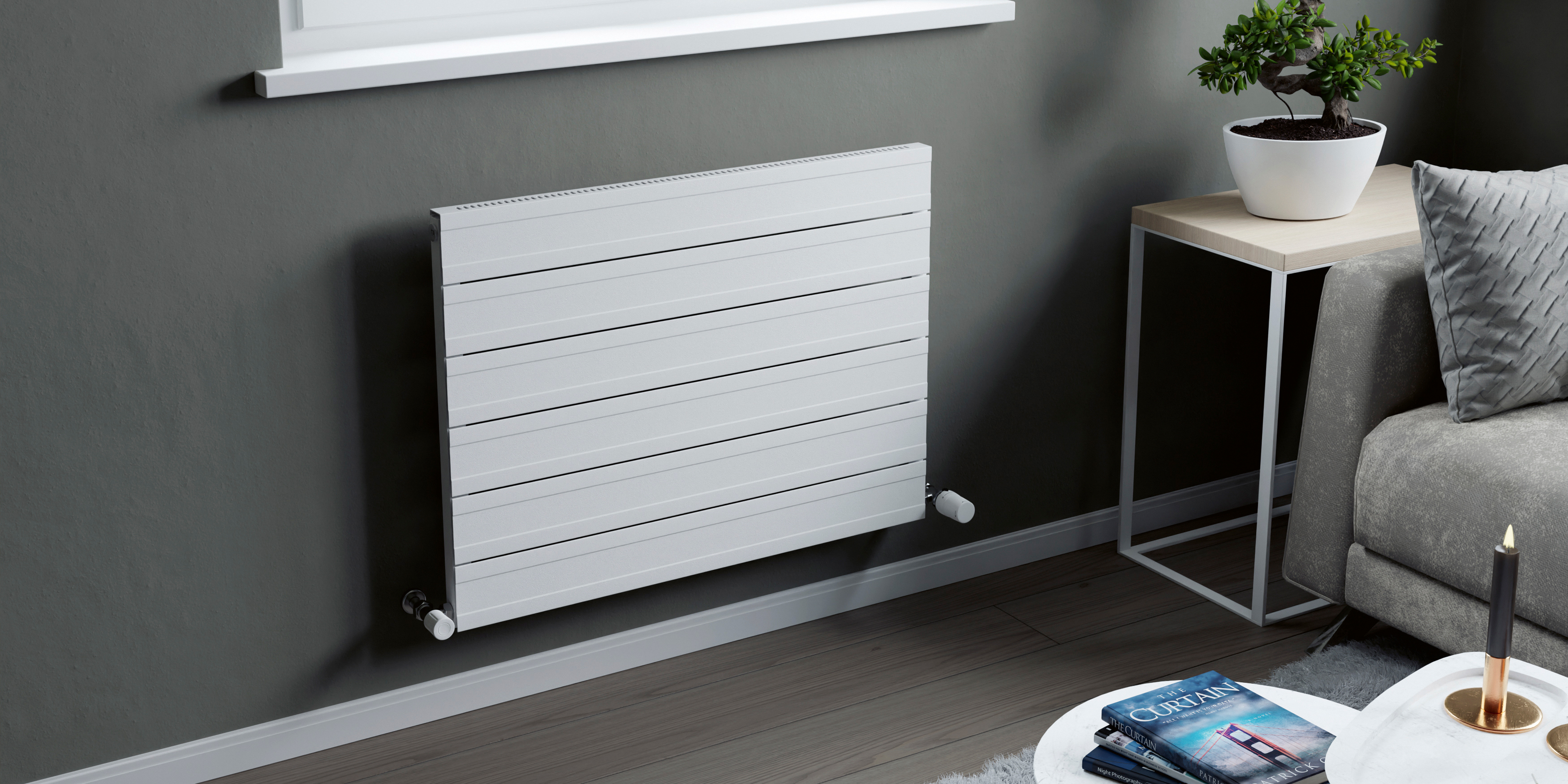 Eucotherm Deimos Horizontal Designer Aluminium Radiator