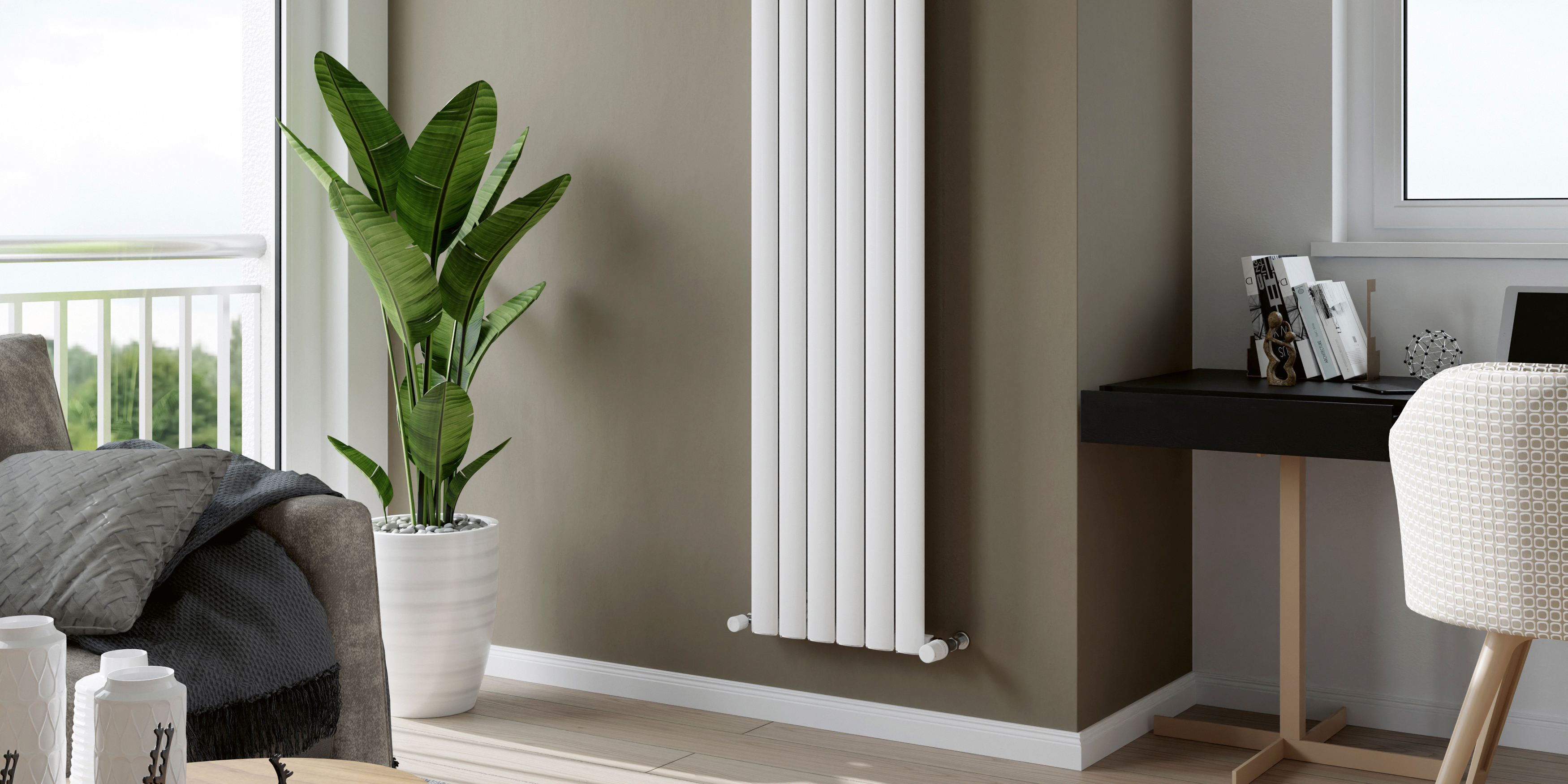 Eucotherm Delta Vertical Designer Aluminium Radiator