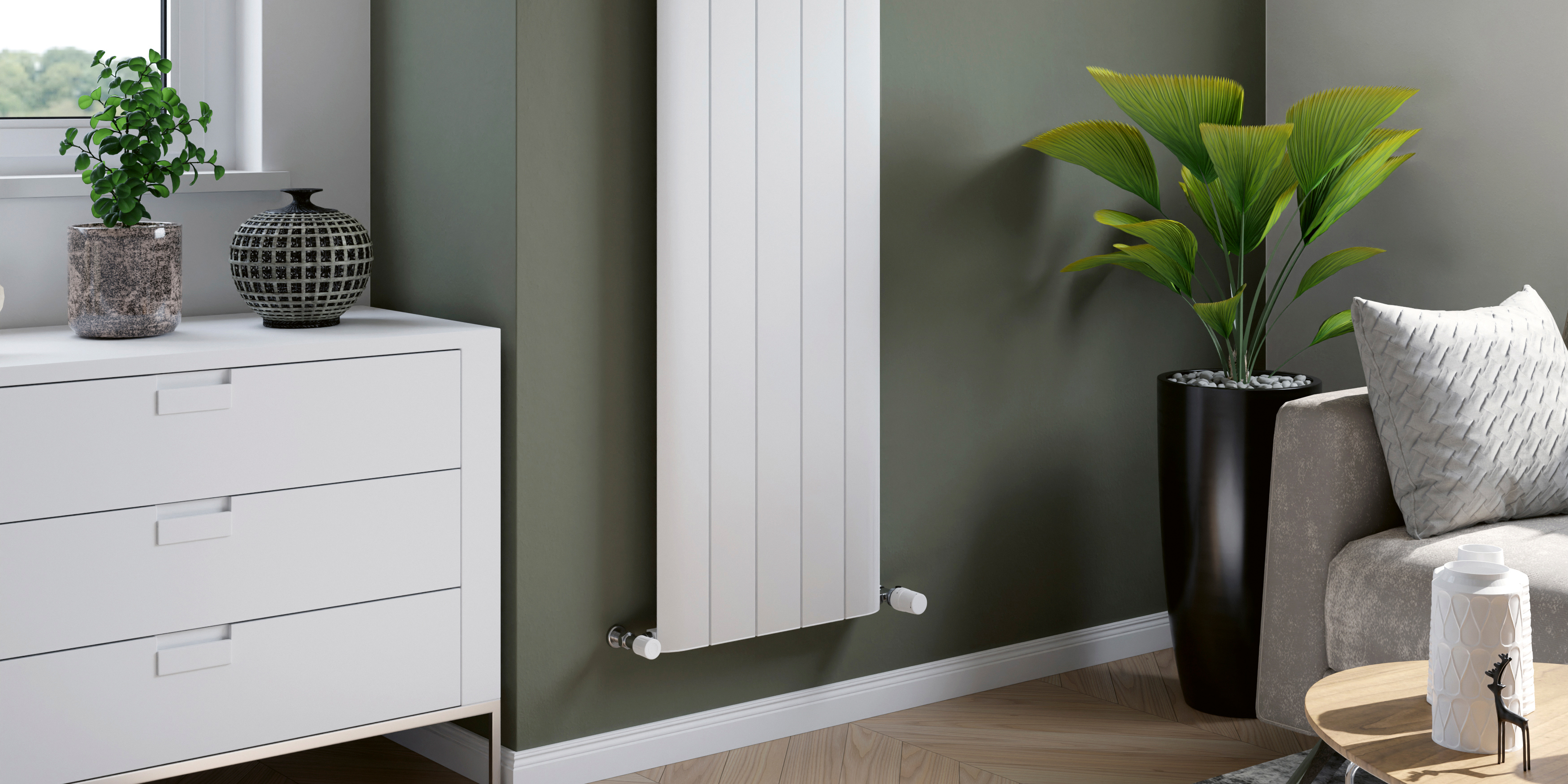 Eucotherm Eris Vertical Designer Aluminium Radiator