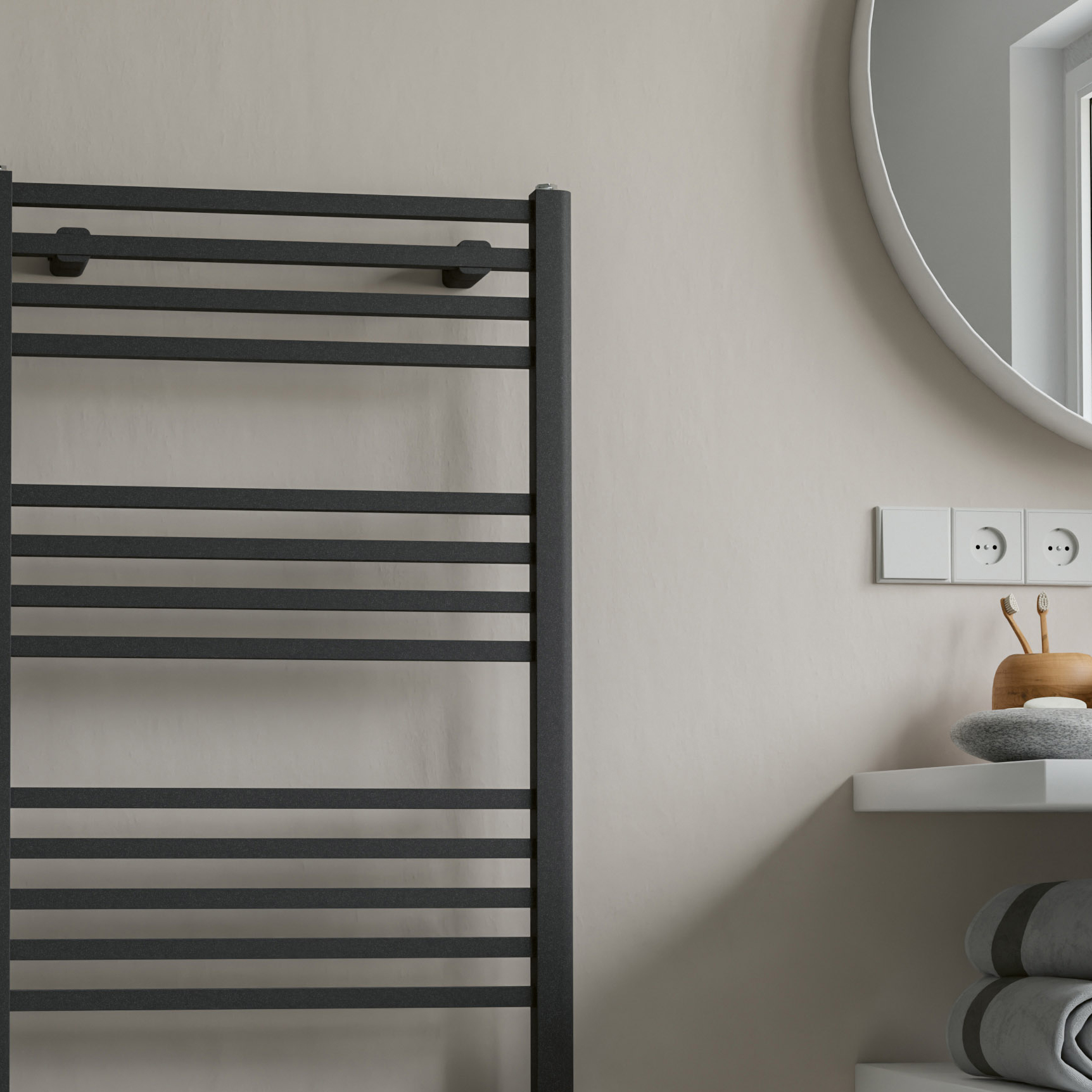 Eucotherm Eros WiFi Electric Designer Heated Towel Rail