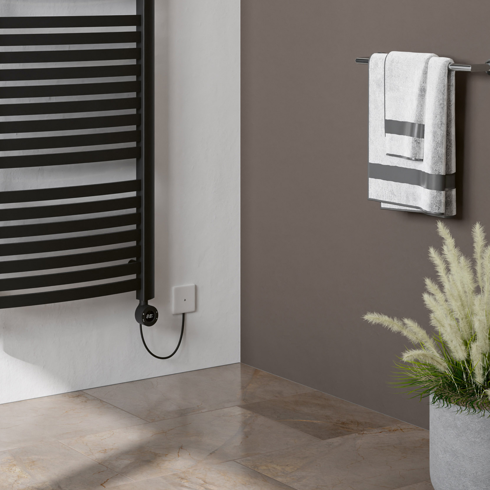 Eucotherm Fino Electro WiFi Electric Designer Heated Towel Rail