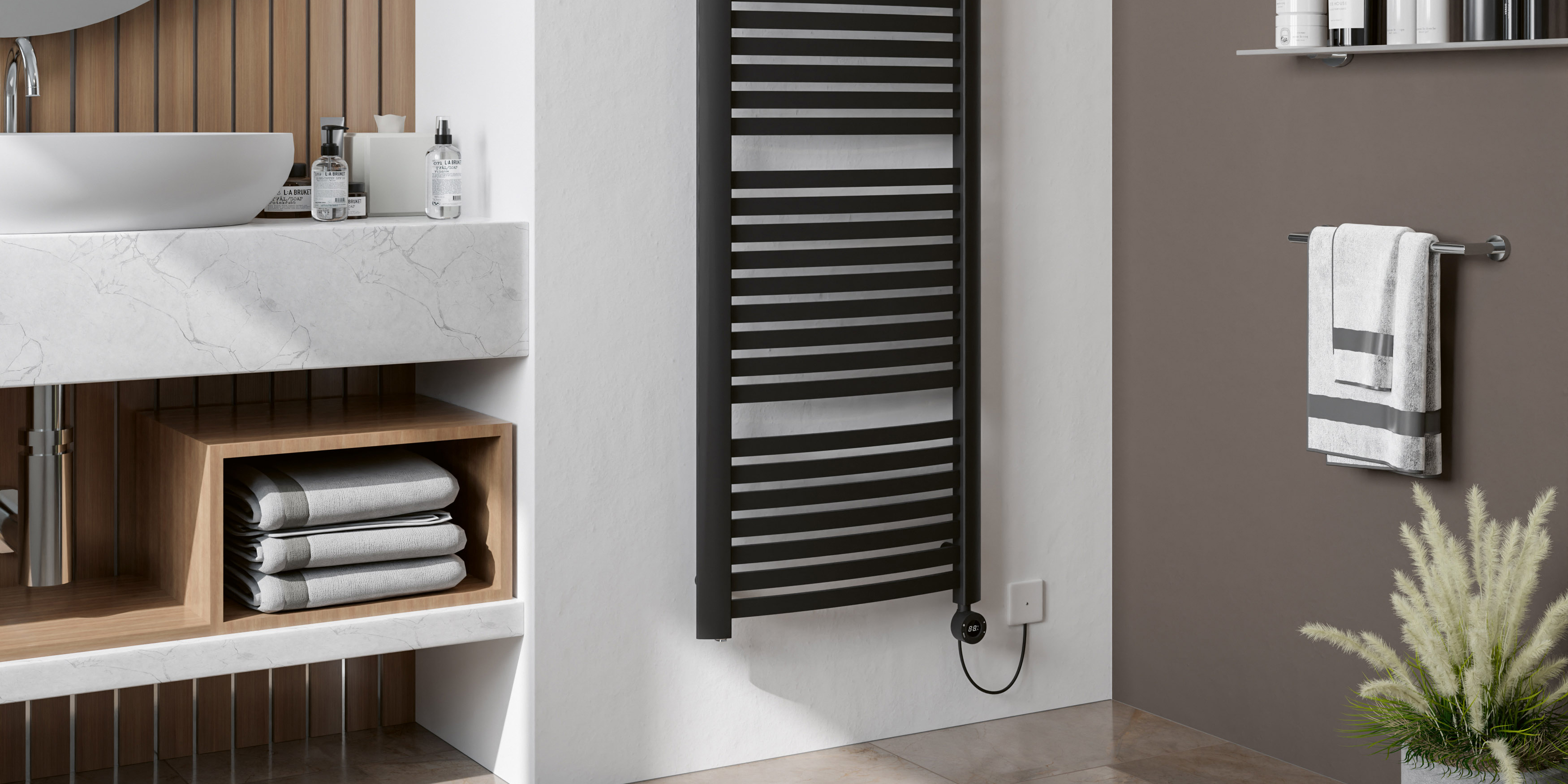 Eucotherm Fino Electro WiFi Electric Designer Heated Towel Rail