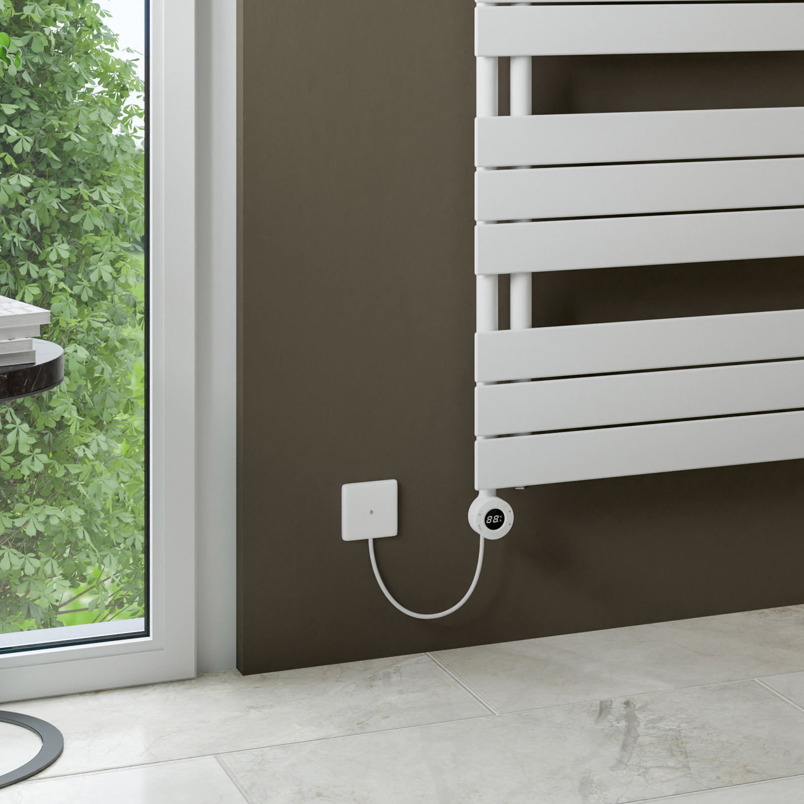 Eucotherm Mars Trium Electro WiFi Electric Designer Heated Towel Rail