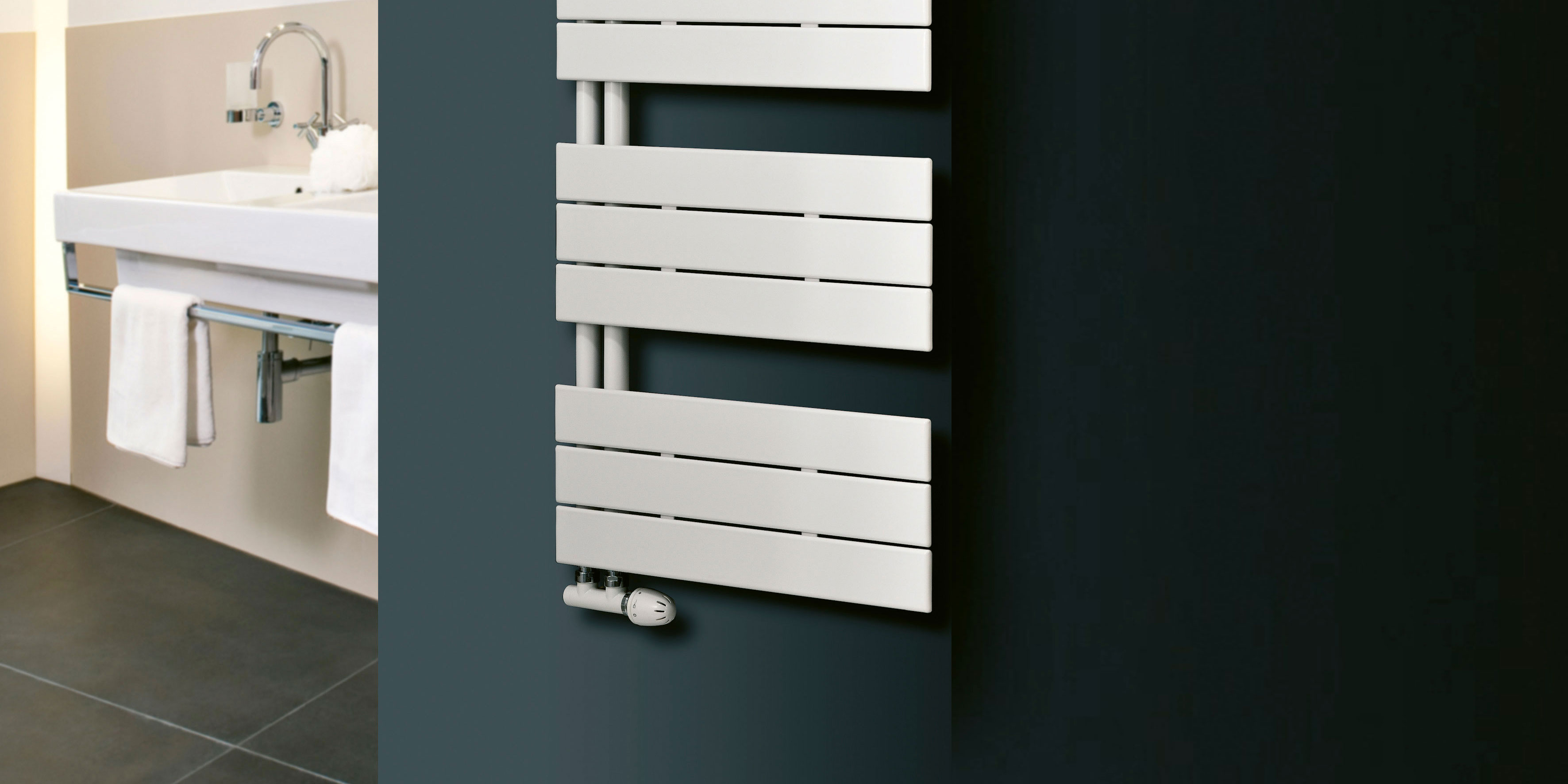 Eucotherm Mars Trium Steel Designer Heated Towel Rail