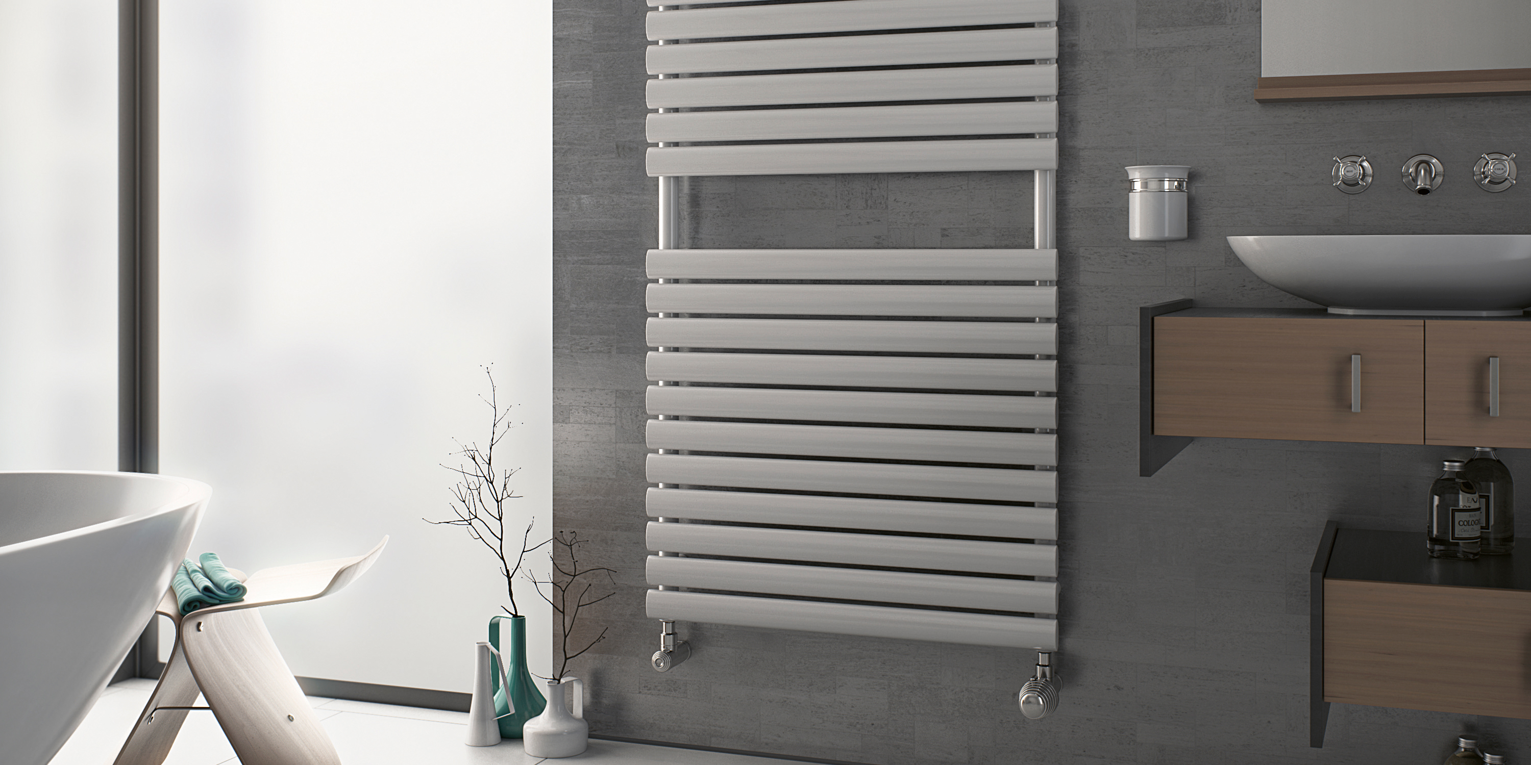 Eucotherm Nova Primus Steel Designer Heated Towel Rail