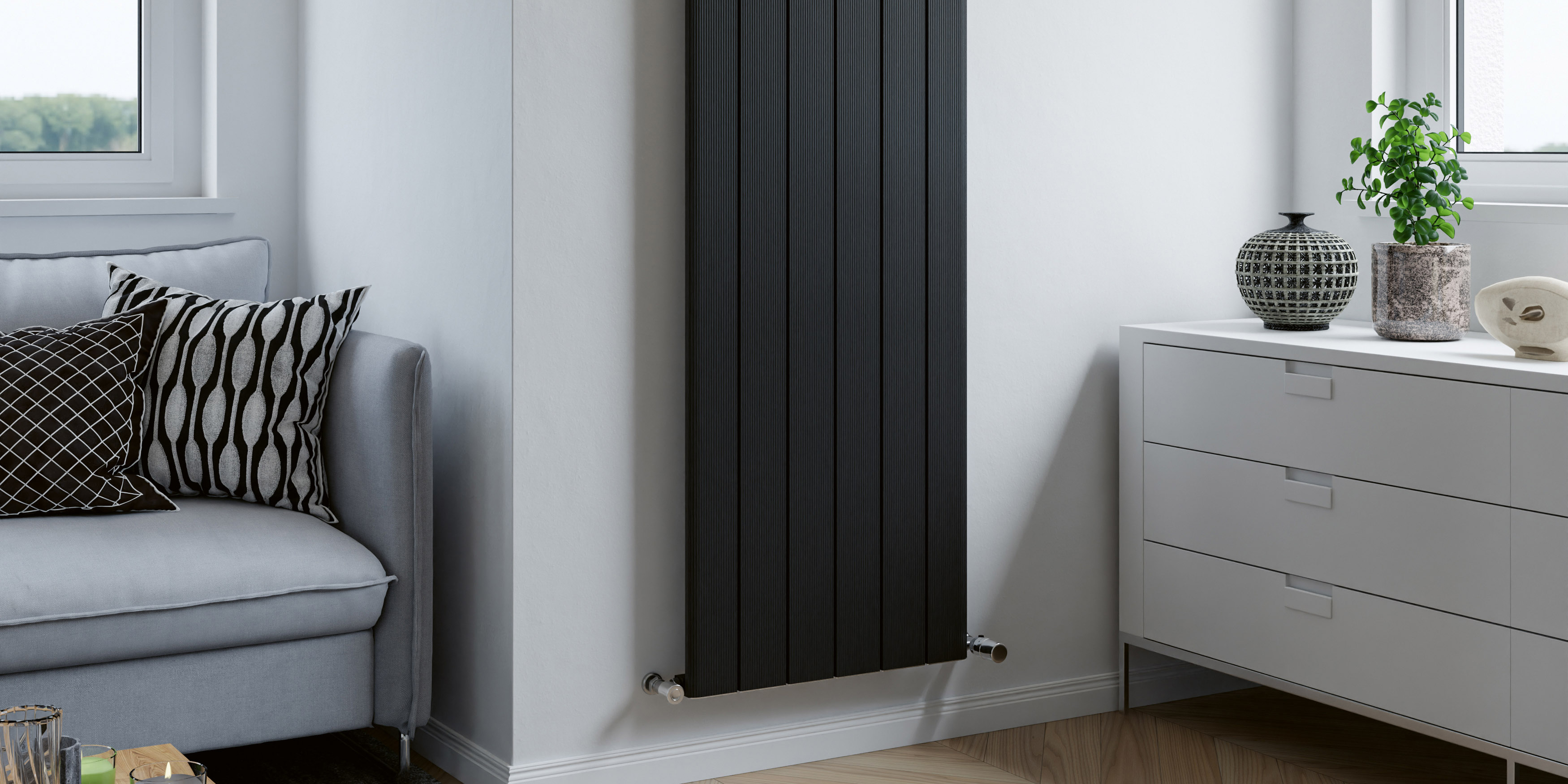 Eucotherm Polaris Aluminium Vertical Designer Radiator