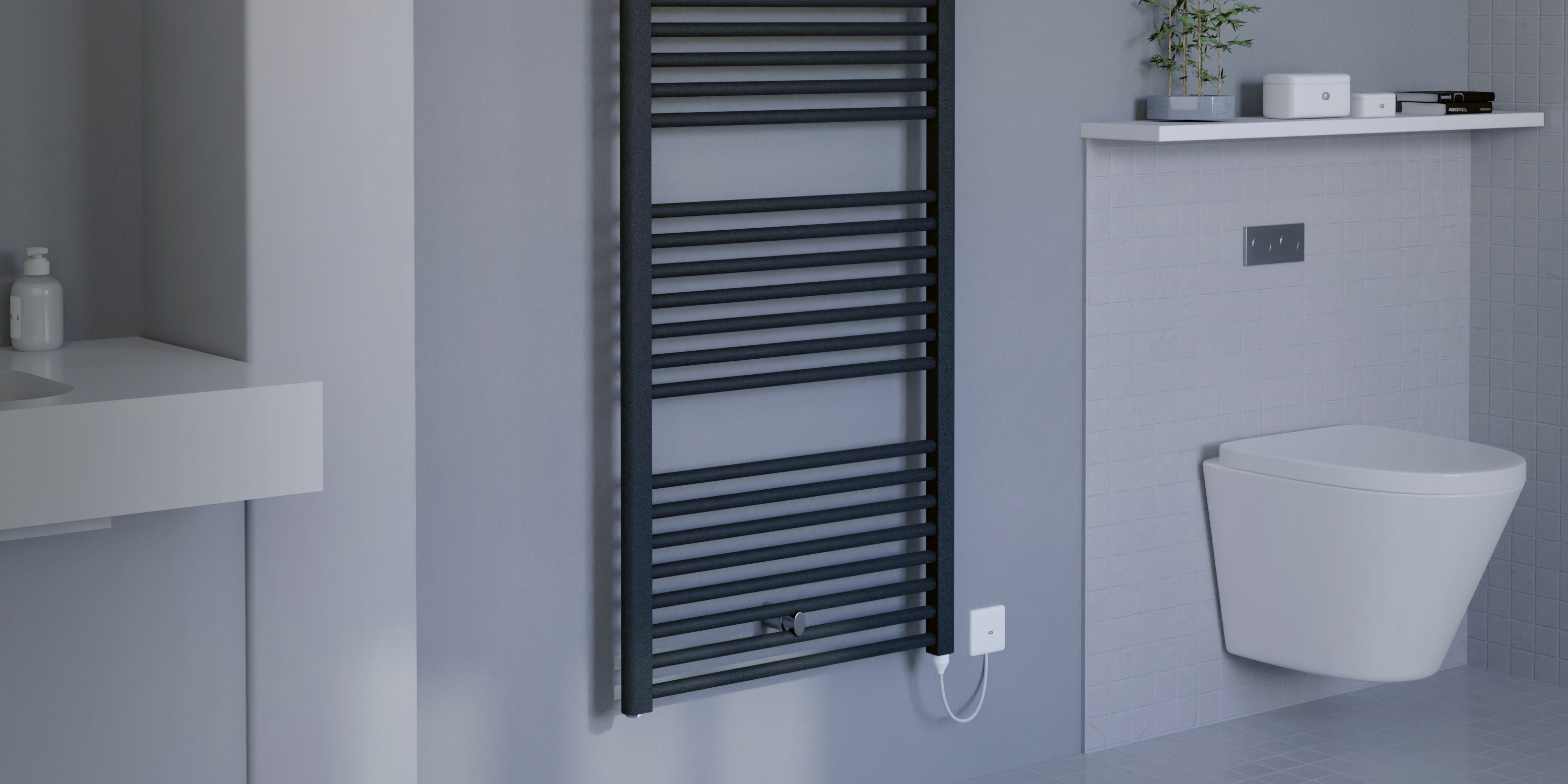 Eucotherm Primo Steel Electric Designer Heated Towel Rail