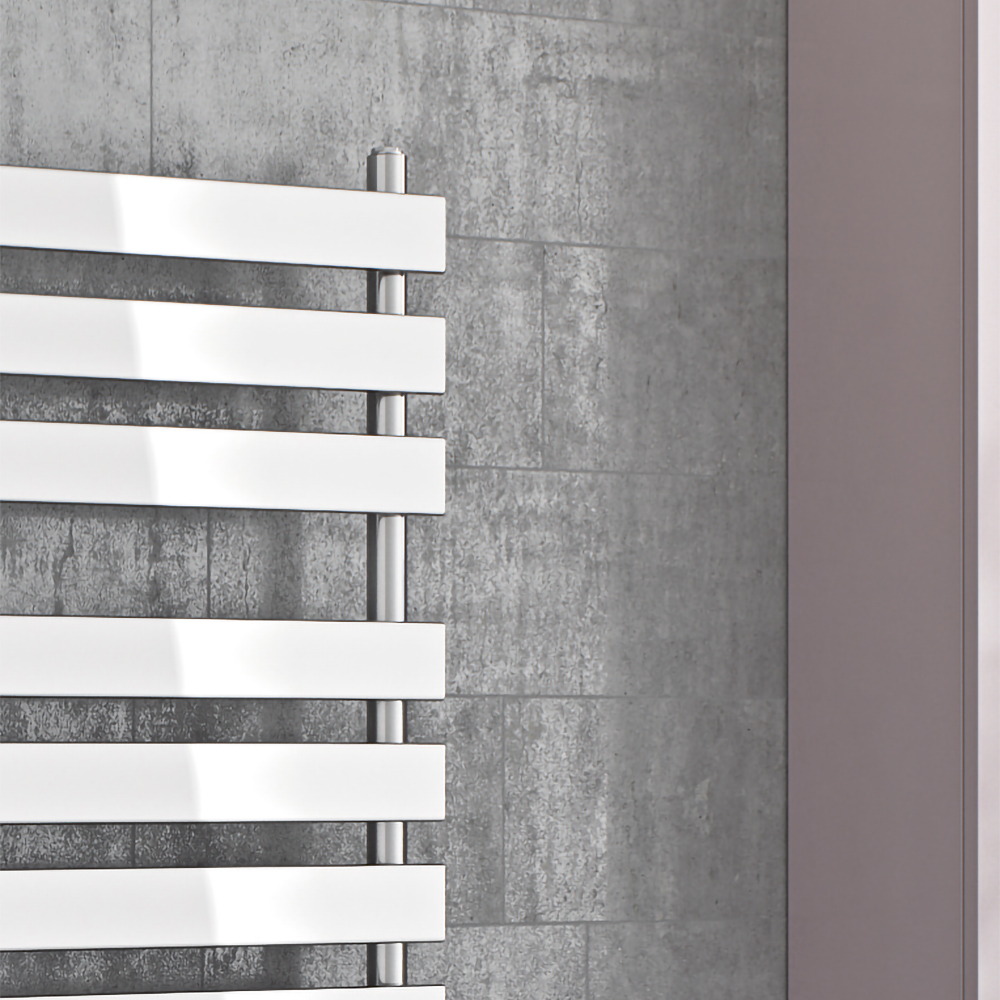 Eucotherm Primus Chrome Steel Designer Heated Towel Rail