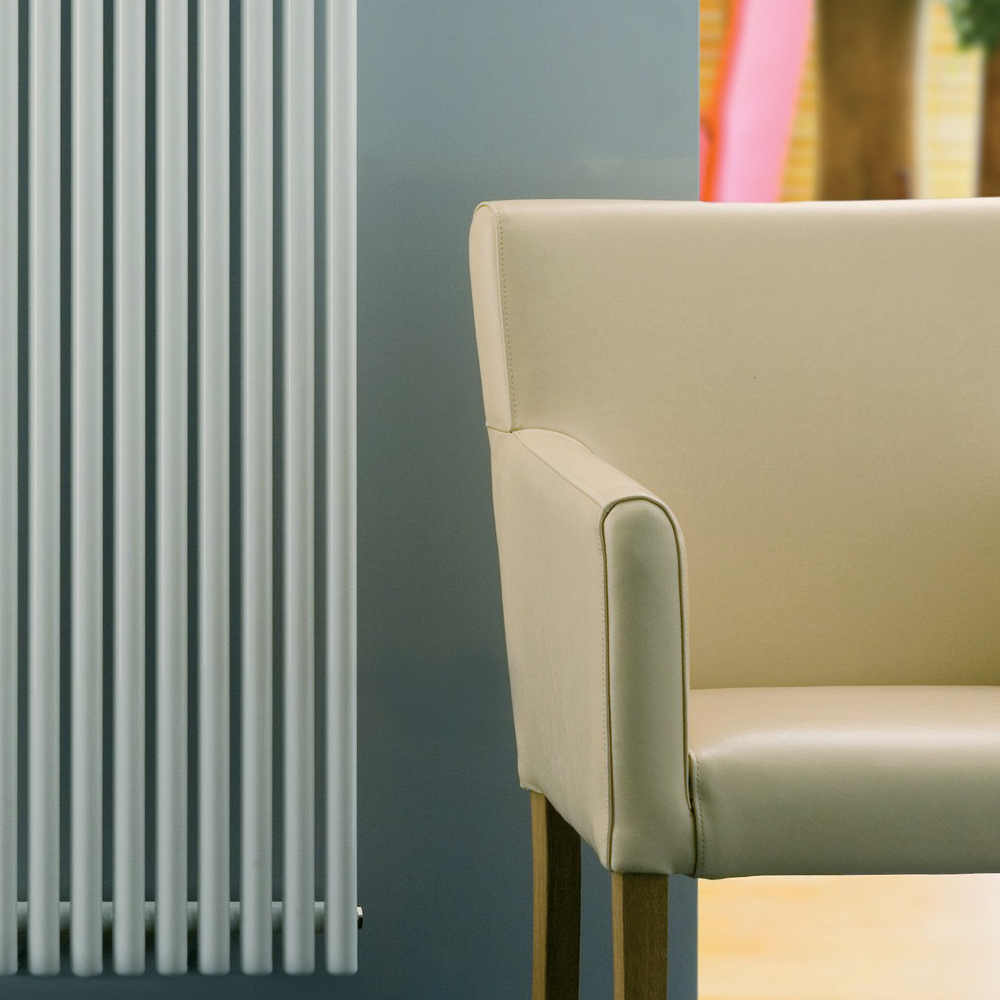 Eucotherm Supra Round Tube Single Vertical Designer Radiator