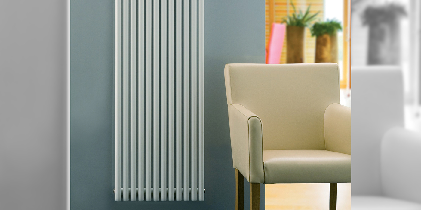 Eucotherm Supra Round Tube Single Vertical Designer Radiator