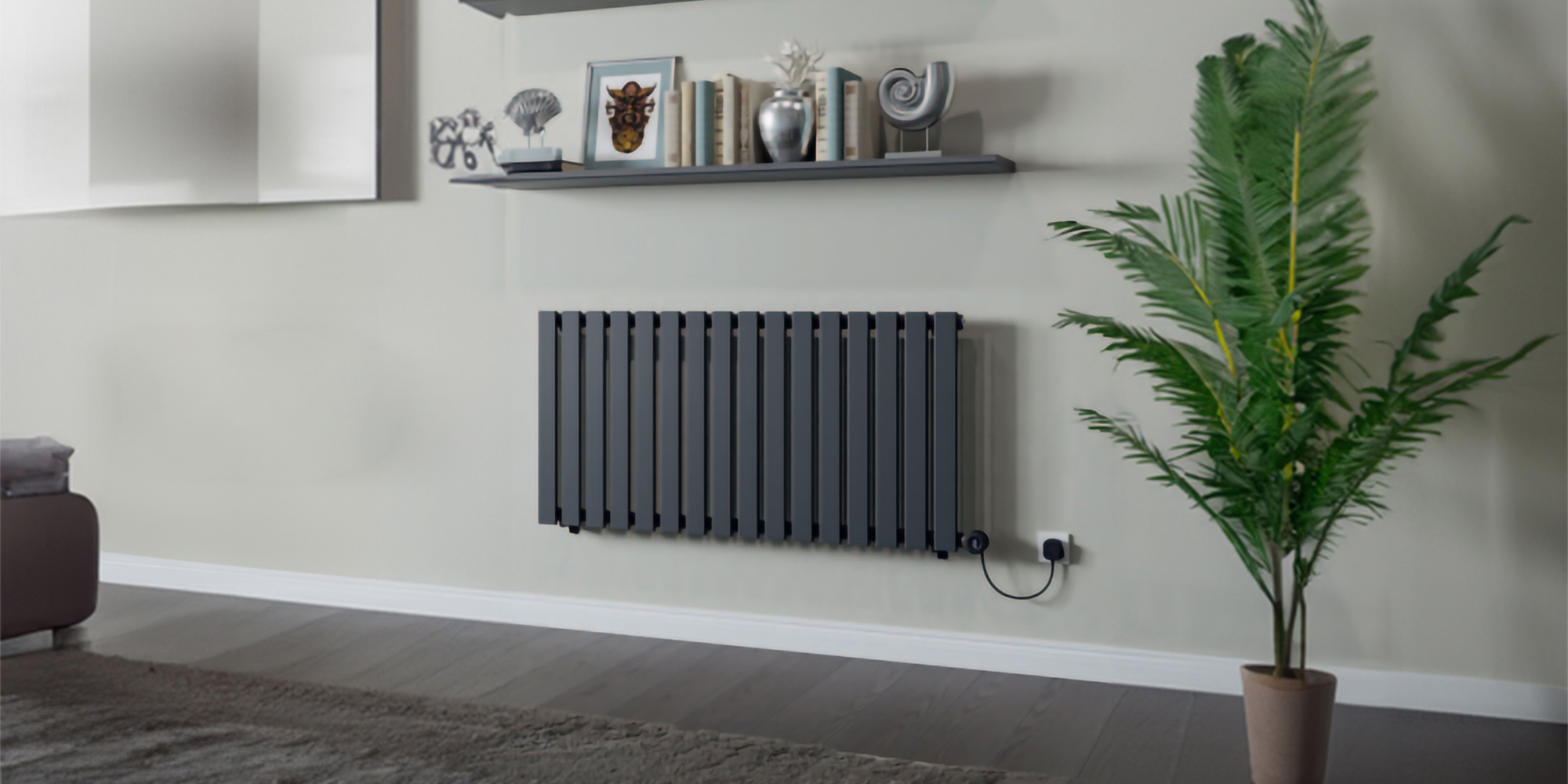 Eucotherm Vega Horizontal Designer Electric WiFi Radiator