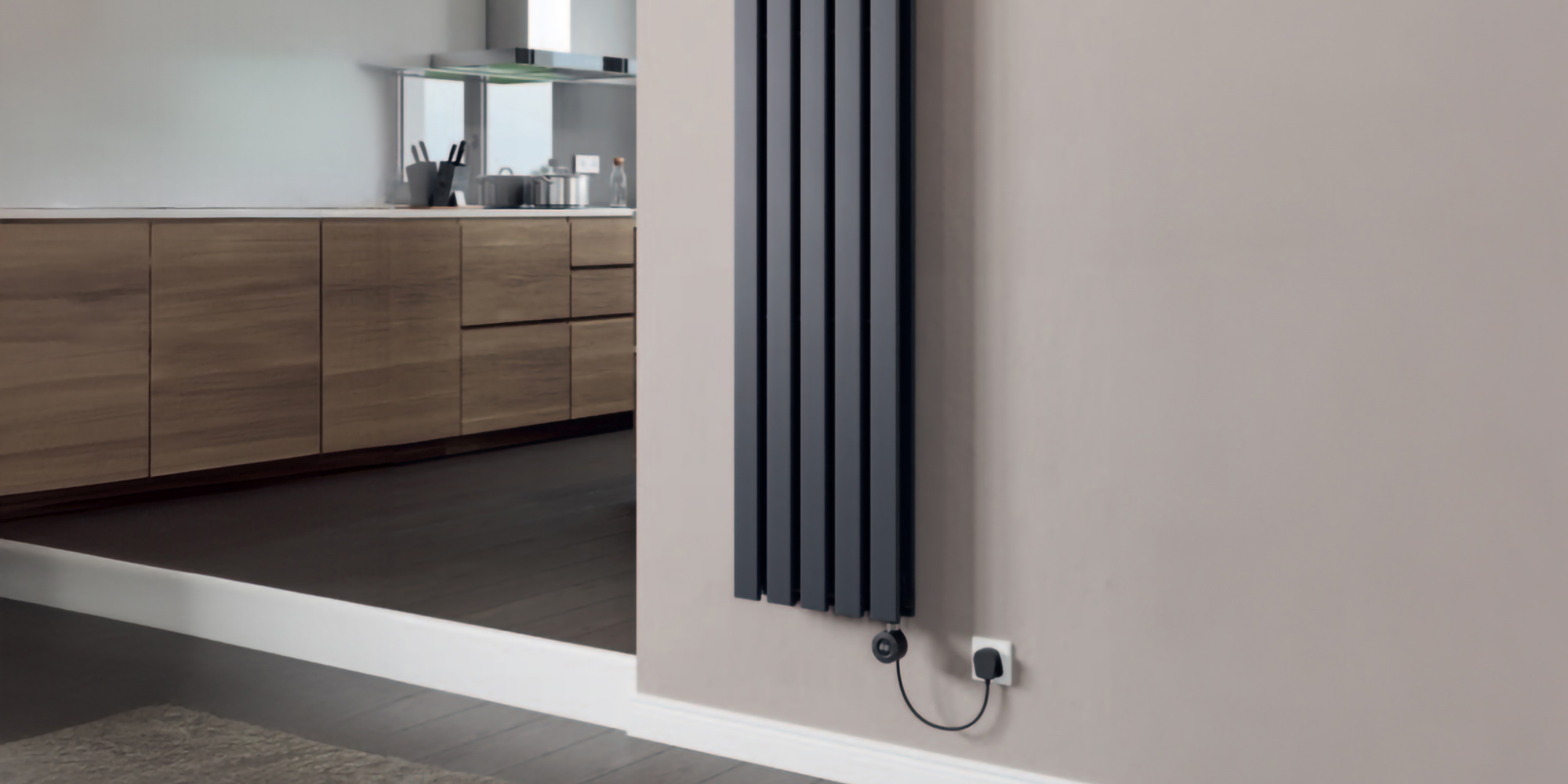 Eucotherm Vega Double Vertical Designer Electric WiFi Radiator