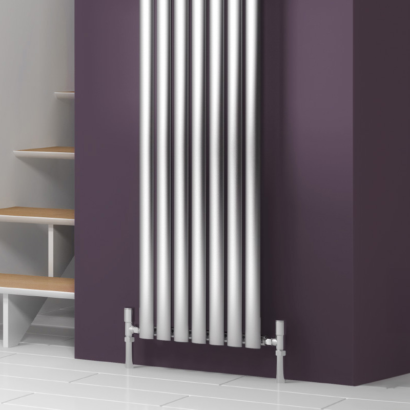 Reina Nerox Vertical Single Stainless Steel Designer Radiator