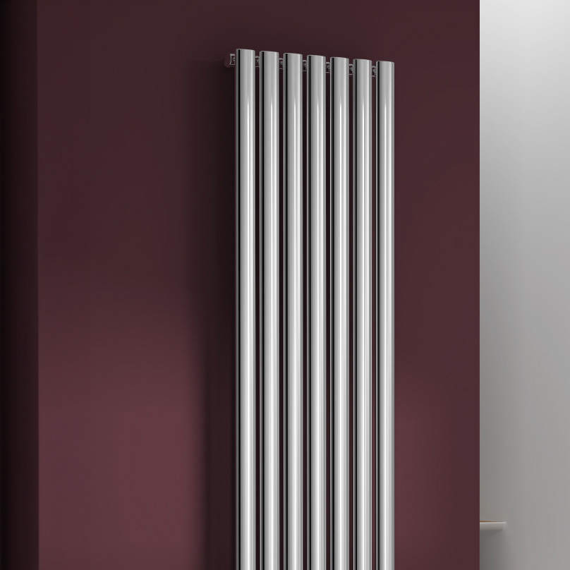 Reina Nerox Vertical Single Stainless Steel Designer Radiator