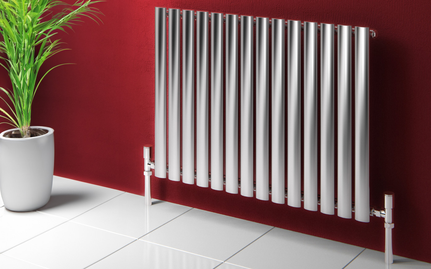 Reina Nerox Horizontal Single Stainless Steel Designer Radiator